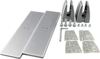Sneeze Guard Clamp Bracket 4 Pcs Shield Base for Countertops, Heavy Duty Aluminum Partition Stand for Clear Acrylic Desktop Reception