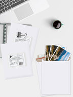 Eupako 9x11.5" 25 Pack Photo Document Mailer White Stay Flat Self-Seal Cardboard Envelopes for CDs, Pictures, Documents, 9.25 x 11.75 Inches