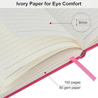 ZCZN 8 Pack Hardcover Journal Notebooks, 5.5"x8.3", Hardcover, 8 Colors, A5 Lined Journals for Notes-taking,Writing,Diary, Ruled Journaling Notebooks for Work School Travel Home