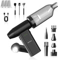 Novyllis Electric Compressed Air Duster Mini Blower Cordless with Computer Vacuum Cleaner kit Lighting 180,000 RPM 5 Speed Handheld 3 in 1 USB-C for pc Keyboards Home Car BBQ Grill