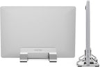 Psitek Aluminum Vertical Laptop Stand Dock Holder, Adjustable Slot Width 12-42mm, Space-Saving Upright Storage for MacBook and Laptops