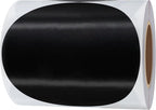 Hybsk Round Color Coding Circle Dots Labels Warehouse Inventory Organizer Stickers (4 inch, Black)