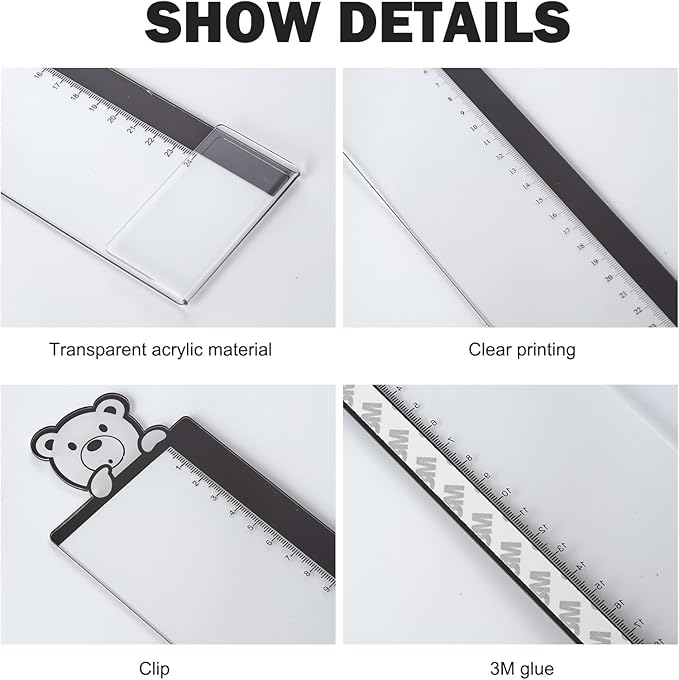 Office Desk Accessories 2pcs Multifunction Computer Monitor Memo Board - Transparent Computer Side Panel Memo Creative Monitor Side Panel Suitable for Office Home Desktop