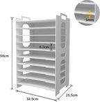 Natwind Office Paper Organizer for Desk Desktop Organizer File Holder Office Desk Organizer Letter Tray & Paper Holder Document Storage Rack for Home Office School 10-Tier