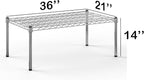 Regal Altair 21''W x 36''L x 14''H Chrome Plated Wire Dunnage Rack | Off The Floor Storage