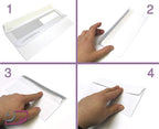 NextDayLabels #8 Double Window Check Envelopes - 100 Pack Ready-Seal Business Envelopes with Security Tint - Self-Sealing Envelopes with Window for Laser Printed Checks - Made in USA