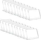 20 Pack Acrylic Mini Chalkboard Signs for Food, AITEE Clear Mini Tabletop Chalkboards, Small Buffet Chalkboards for Bakery, Birthday Parties, Message Boards, Weddings and Retail