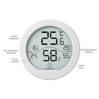 SECRUI Hygrometer Thermometer for Room Temperature Humidity Meter Indoor Thermometer Accuracy Calibration LCD Temperature Sensor with Maximum and Minimum Records, TH1, White, 2 Pack