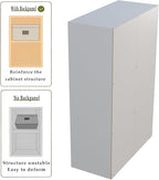OSCHF 6-Cube Storage Shelf Bookcase - Wooden 3-Tier Floor Standing Open Bookshelf for Home and Office, Display Cabinet, Warm White