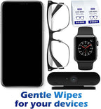 220 Lens Cleaning Wipes for Eyeglasses - Pre-moistened, Individually Wrapped | Scratch-Free, Streak-Free for Sunglasses, Camera Lenses, Phone Screens | Ideal for Home, Travel & Office