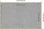 Amanti Art Silver Framed Magnetic Board 21x33 Large Vision Board for use with Magnets, 100% Metal Sheet to Display Items as Office Decor or for Home Organization in mudroom, Kitchen or Kids Room