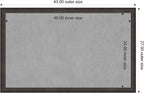 Amanti Art Black Framed Magnetic Board 27x43 Large Vision Board for use with Magnets, 100% Metal Sheet to Display Items as Office Decor or for Home Organization in mudroom, Kitchen or Kids Room