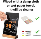 YEEON 3 Pack 5x7 in Chalkboard Sign Small Blackboard Decorative with Wood Base