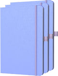 ONAVIA A5 Lined Journal Notebook, 7mm College Ruled Notepad, Journaling for Writing, Work, School, Travel and Note Taking, Hardcover 160 Pages (80 Sheets) 5.79 x 8.3 inches (3 Pack Cornflower Blue)