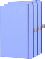 ONAVIA A5 Lined Journal Notebook, 7mm College Ruled Notepad, Journaling for Writing, Work, School, Travel and Note Taking, Hardcover 160 Pages (80 Sheets) 5.79 x 8.3 inches (3 Pack Cornflower Blue)
