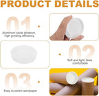 PATIKIL 100 Pcs Mailing Tube Plastic End Caps 2.4" ID PE Round Cardboard Shipping Tube Lids White Protective Poster End Caps for Paper Documents Artwork Storage