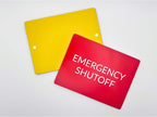 Custom Engraved Electrical Panel Labels with Mounting Holes – Durable 2-Tone Acrylic Breaker Box, Meter, & Equipment Tags – Electrical ID Plates & Utility Nameplates (3 INCH x 4 INCH)