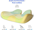 memory foam cushion for car seat, ergonomic seat cushion for office chair, gaming chair cushion. Sciatica & Hip & Coccyx Pain Relief Desk Chair Cushion.Tailbone pads for truck driver, wheelchair users