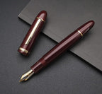 JINHAO X159 Fountain Pen (F Nib 0.5mm, Wine Red with Gold Clip)