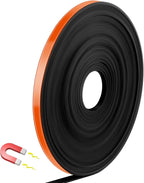 AmazingSpark Magnetic Tape Roll Thin Strips, 0.39 Inch x 33 Feet Magnetic Board Dividers Whiteboard Graphic Decorative Tape Marking Line for Classroom Office Art Accessories(Orange)