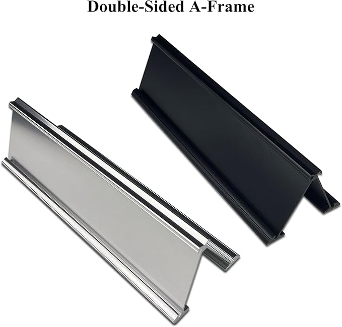 Personalised Double Side Counter Top Sign for Reception Desk Lobby Counter Waiting Room 2"x8"