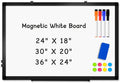 AMUSIGHT Double-Sided Magnetic Whiteboard, 30" x 20" Dry Erase Board Black Aluminum Frame for Wall, White Board Dry Erase Marker Board for Kitchen, Memo, School, Home, Office