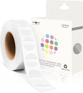 PARLAIM 3/4 Inch Roll Color Coding Labels,1000 per Roll Round Permanent Adhesive Color Coding Circle Dot Stickers for Office Home Transparent