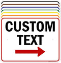 Custom Arrow Directional Sign, Right Arrow, 18x24 Inches, Rust Free .063 Aluminum, Fade Resistant, Made in USA by My Sign Center