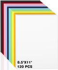 120 Sheets Colored Cardstock 8.5 x 11,10 Assorted Colors Heavyweight Cover Cardstock Printer Paper 8.5 x 11, 190 gsm Card Stock Paper for DIY, Printing, Wedding Invitations, School Cards & Crafts