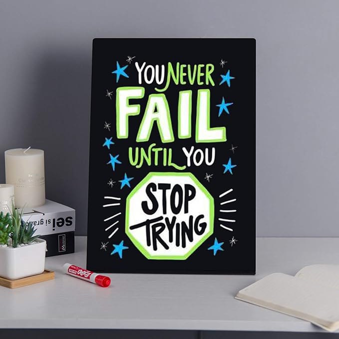 Liry Products Black Acrylic Tabletop Chalkboard Sign Liquid Chalk Markers Modern Desktop Display Board Freestanding Blackboard Wet Erase Menu Memo Wedding Party Events Buffet Restaurant Cafe Boutique