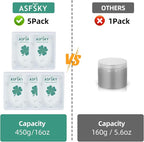 ASFSKY Car Cleaning Gel for Car Detailing Car Cleaning Gel Putty Reusable Keyboard Cleaner Gel Car Putty for Cleaning Dust Universal Cleaning Gel 5 Pack(Green)