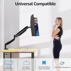 MOUNTUP Ultrawide Monitor Arm for Max 40 Inch Screen, Heavy Duty Monitor Desk Mount Support 6.6-30.9lbs, Computer Monitors Stand for Desk, VESA Mount with Clamp & Grommet Base
