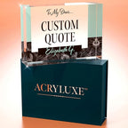 Custom Acrylic Sign Personalized, Custom Desk Name Plate, 18 Styles, (5"x7"), With Gift Box, USA Made by Acryluxe. (Holman)