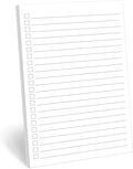 321Done to Do List Notepad - 50 Sheets (5.5" x 8.5") Daily to-Do's Notepad Tear Off, Planning Memo Pad, to Do List Checklist Organizing - Simple, Blank, Heavy Paper - Wide-Ruled - Made in USA