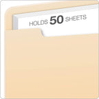 Pendaflex File Jackets, Flat, No Expansion, Manila, Letter Size, Straight Cut Tab, 100/Box