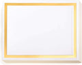 PaperDirect Pristine Specialty Certificates, 50 Sheets of 38lb White Paper, 8½" x 11", Gold Bold Foil Border, Perfect for Awards, Students, Employees, Volunteers, Course Completion, Diplomas