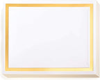 PaperDirect Pristine Specialty Certificates, 50 Sheets of 38lb White Paper, 8½" x 11", Gold Bold Foil Border, Perfect for Awards, Students, Employees, Volunteers, Course Completion, Diplomas