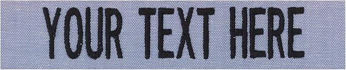 Custom Uniform Name Tapes Solid Colors. Made in The U.S.A. Ships Under 24 Hours. Chambrell Fabric, 5 Inch Sew on