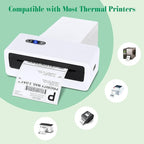 METRONIC Shipping Labels 4x6 500 PCS Fanfold Direct Thermal Labels, Perforated and Strong Adhesive Sticker Paper Thermal Printer Labels, Compatible with Rollo, JADENS, Phomemo, MUNBYN Printer