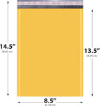 Kraft Bubble Mailers 8.5x14.5 inch #3 | Self Seal Padded Envelopes | Cushioned Bubble Mailer | Usable Size 8.5x13.5 | Lightweight mailing Shipping Bags | 200 Pack Bulk | Made in USA