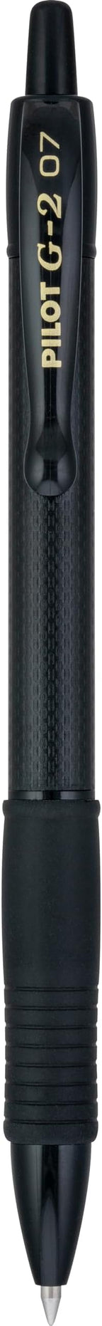 Pilot, G2 Edge Premium Gel Roller Pens, Fine Point 0.7 mm, Gel Pens Black Ink, Pack of 12 - Ideal for School, Journaling & Office Writing