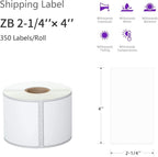 AveneMark 12 Rolls Direct Thermal Label 2.25" x 4" Shipping Labels for Mailing, Postage, Address, Perforated & Compatible with Zebra Desktop Printers & Rollo Desktop Label Printer (350 Labels/Roll)