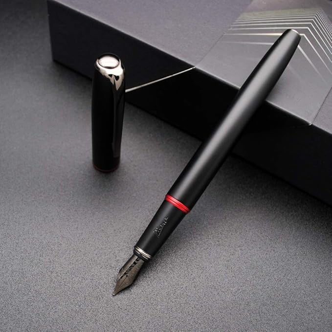 czxwyst Picasso 916 Malage Fountain Pen Original Box New Version (Dawn Red, Medium Nib 0.7mm)