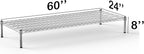 Regal Altair 24''W x 60''L x 8''H Chrome Plated Wire Dunnage Rack | Off The Floor Storage