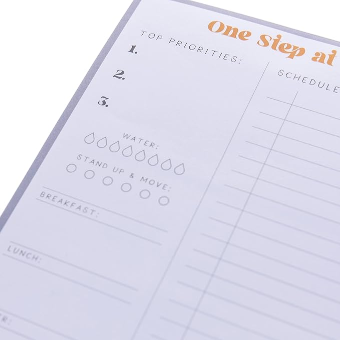 Graphique Self Care To-Do List Notepad | 150 Tear-Away Sheets | Task Planner | Daily Organizer | Memo Writing Pad | Priority Checklist | Undated | 6” x 8”