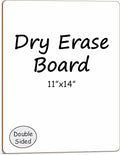 Scribbledo White Board Dry Erase Board 11" x14” Mini Double Sided Personal Whiteboard Board Dry Erase Lapboard Handheld Personal White Boards for Students Small Whiteboard Office Kitchen