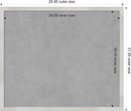 Amanti Art Silver Framed Magnetic Board 21x25 Medium Vision Board for use with Magnets, 100% Metal Sheet to Display Items as Office Decor or for Home Organization in mudroom, Kitchen or Kids Room