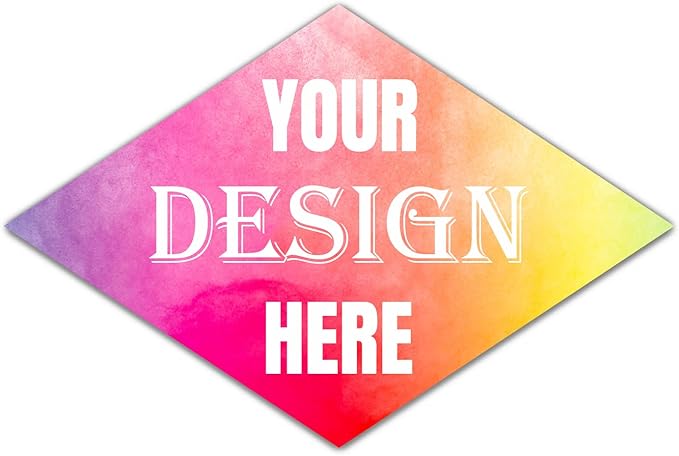 Custom Labels & Stickers - Personalized with Logo & Text (100-500, 1.5x1 Inch Diamond)