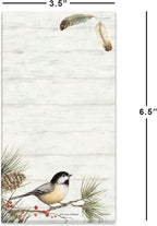 Current Cardinal Woodland Birds Magnetic Holiday Notepad Set – Set of 12 Memo Pads, 6 Designs, 30-Sheet Pads, 3½ x 6½ Inches, Shopping List, To-Do Notes, Printed in The USA
