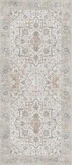 GENIMO Runner Rug 2'6"x8 Machine Washable Non Slip Vintage Hallway Runner Rug, Low Pile Lightweight Rugs for Indoor Entryway, Hallway, Kitchen and Corridor